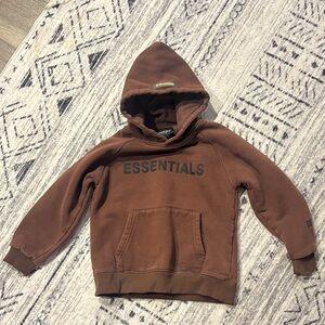 Essentials Chocolate Brown Kids Hoodie